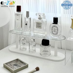 O-KAY Table Acrylic Storage Rack Perfume Desktop Water Cup Cosmetics Display Cabinet Double-Layer Mothers Day Gift