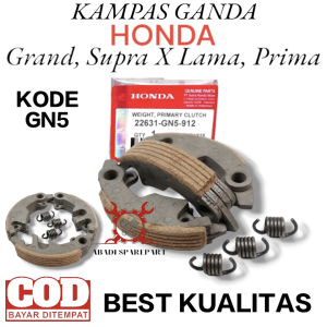 Kampas GAnda Kopling HONDA Grand / Prima / Supra X Lama / Supra Fit Lama Ganda Only Otomatis Kode GN5 Berkualitas
