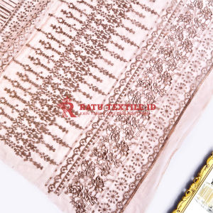 Kain Tulle Tile Organza Bordir Motif Etnik / Sapto / Sumba Premium