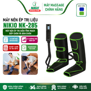 Máy Massage Bàn Chân Và Bắp Chân Nén Ép Trị Liệu Suy Giãn Tịch Mạch Nikio NK-285 - Công Nghệ Mát Xa Túi Khí Kết Hợp Nhiệt Sưởi Đa Năng