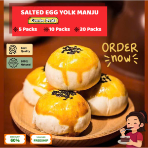 Premium Salted Egg Yolk Manju – Soft Japanese Cake with Savory Custard Filling