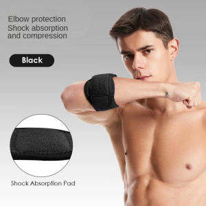 Eva Shock-Absorption Pad Compression Tennis Strap Adjustable Elbow Protection Elbow Brace Wrap Belt Support Protection Pad Band Gym