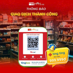 (CHÍNH HÃNG) TingBox - Loa đọc thông báo chuyển khoản tự động tiền về thẳng ngân hàng BIDV MB Bank OCB Vietcombank Agribank ACB VietABank VPbank - Không qua trung gian