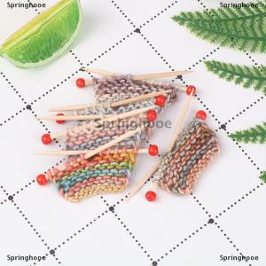 [COD] Springhooe 1:12ตุ๊กตาจำลองขนาดเล็กหนาถักเสื้อกันหนาว DIY ตกแต่งอุปกรณ์เสริม