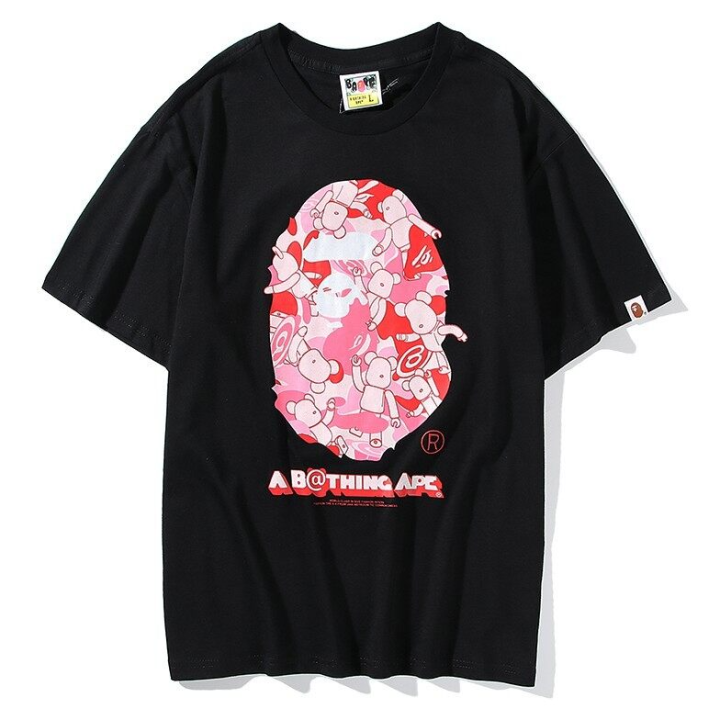Top Choices Trendy Printed T-Shirts Ready Stock BAPE A BATHING APE