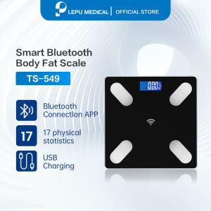 Ready Stock Lepu Model TS-549 USB Charging Bluetooth Digital Smart Weight Scale 17 Body Metrics Home Body Composition Scale