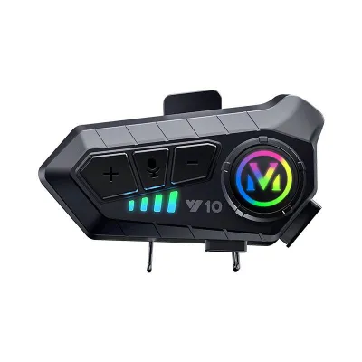 Intercom Y10 Headset Bluetooth 5.3 Helm Sepeda Motor Bluetooth Headset Hands Free Call Kit IPX6 Tahan Air