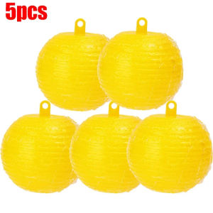 10Pcs Fruit Fly Traps Sticky Fruit Fly Traps Ball Multifunction Hanging Flying Insects Traps Ball for Hornets Catching Garden Supplies
