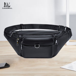 LouisWill Chest Bag Waist Bag Cross-body Chest Bag Multi-Functional Fitness Bag Small Waist Pouch Waterproof Wear-Resistant Waist Bag with Adjustable Strap for Workout Running