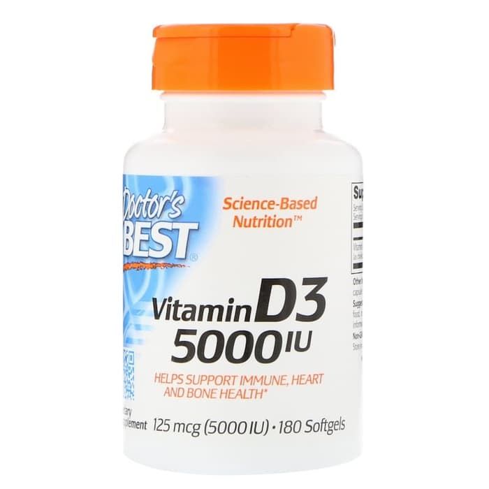 Doctor S Best Vitamin D3 125 Mcg 5 000 Iu 180 Softgels 360