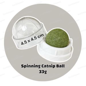 fourlittlepaws Catnip Peppermint Powder 5g Spinning Ball 33g Improve Digestive Health