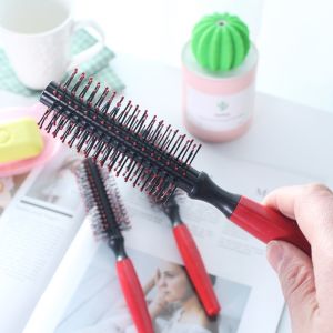 MISSLADY Anti-static Curly Hair Styling Round Comb Hairdressing Professional Roller Comb DIY Cylindrical Hairstyle Massage Hairbrush Special for Real Hair Wigs