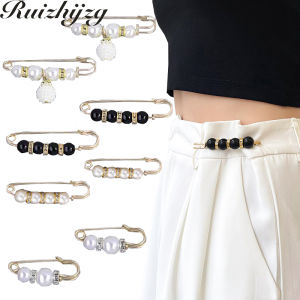Ruizhijzg Ready Stock Pearl Brooch Fashion Womens Trouser Waist Fixing And Adjusting Beaded Clothing Clip Pin Accessories Korean Style High Quality Brooch For Fixing Clothes Vintage Brooch - Lazada