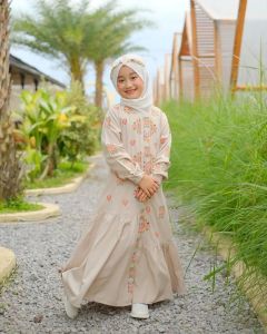 New Keumala Kids Dress Anak Fashion Style Terbaru 2023 Trandy Bahan Linen Rose Catton Premium Mix Bordire Modern Kekinian Outfit Kids Simple Elegant Promo Termurah
