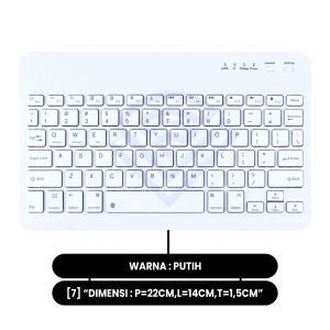 COD - BLUETOOTH KEYBOARD WIRELESS PORTABLE FOR IPAD/TABLET/PC/SMARTPHONE