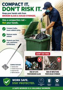 Stainless Steel Manual Trash Compactor (MTC7)