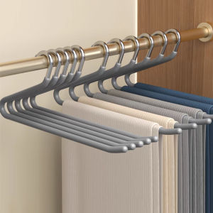 🇸🇬 Pants Hanger Non Slip /Slack/Trousers Pants Hanger Strong Durable Anti-Rust Chrome Stainless steel Hangers clothes hanger