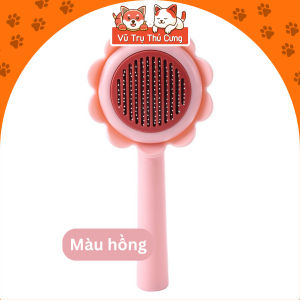 Lược chải lông cho Chó Mèo có nút bấm dễ dàng lấy lông không gây khó chịu cho thú cưng