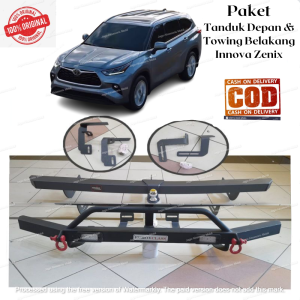 PAKET LENGKAP TOWING DEPAN DAN BELAKANG BUMPER BEMPER BESI MODEL ARB INNOVA ZENIX