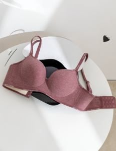 Letter Strap Small Chest Gathered Bra Wireless Seamless Anti-Sagging Bra Breathable Womens Underwear