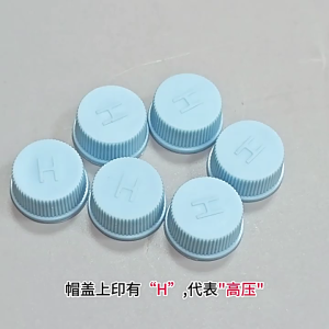 Automotive Accessory High Low Pressure Valves Caps Dust Cover Replacement Valves Caps R134a AC System Charging Port Caps