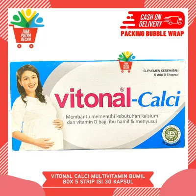 VITONAL CALCI VITAMIN D IBU HAMIL BOX 5 STRIP ISI 30 KAPSUL / SUPLEMEN KESEHATAN