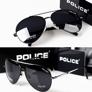 Polarized Glasses Metal Frame Toad Glasses Mens Sunglasses UV Protection Outdoor Fishing/Driving Aviator Glasses