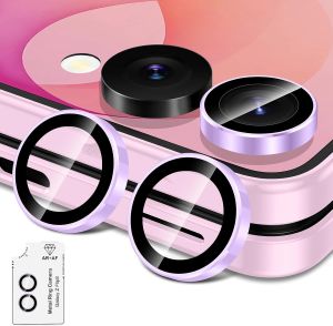 Camera Lens Protector 9H Tempered Glass Metal Ring Camera Protector for Samsung Galaxy ZFlip 8 7 Anti-Scratch Individual Lens Cover HD Clear Full Coverage for Z Flip8 Flip7