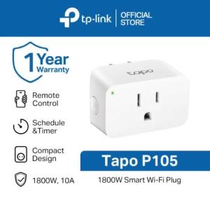 TP-Link  Tapo P105  Smart Plug  Smart Home Device   Alexa Command  Remote Control Outlet