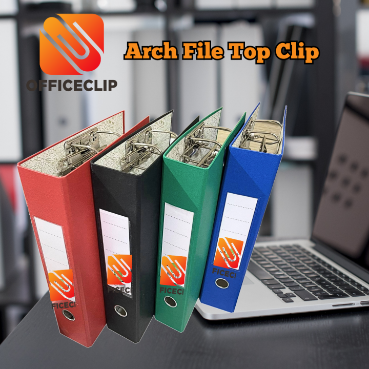 OfficeClip TOP-CLIP Lever Arch 3inches File Folder A4/Short Hard Cover ...
