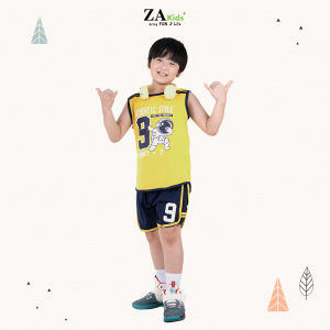 (12-64kg) Bộ Quần Áo Sát Nách Bé Trai Mặc Nhà Đi Chơi Mùa Hè Chất Vải Cotton ZA Kids ZAB2167. Size bé 2-14 Tuổi