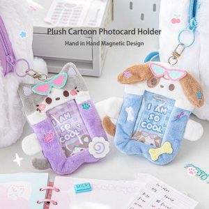 XINSU38 Hand in Hand ic Animal Photocard Holder: A Cute Card Sleeve for Students