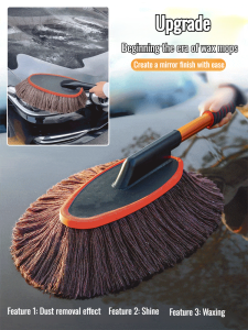 Rotating Mop Brush Wax Brush Car Dusting Duster Car Wash Brush Wax Mop Rotating Folding Mop
