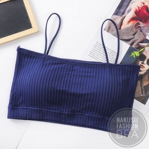 Comfort Mul-Color Bra Tube Bras Cotton Female One-Piece Chest Crop Top Bralette Underwear with foam