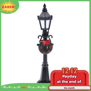 BAREN 1 12 dollhouse Miniature Christmas Park Street โคมไฟตุ๊กตา streetlight Decor Toy