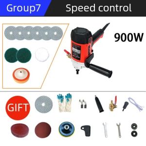 Hanson8 900W Electric Water Injection Sander Adjustable Speed Polishing Machine Stone Concrete Marble Granite Grinding T2Y7B