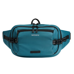 WATERFLY Large Fanny Pack 3L for Travel & Hiking RFID Waist Bag with Multiple Pockets - Anti-Theft Blocking 180° Zip Opening Hip Pack for Women Men Daily Use