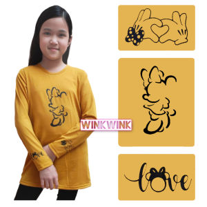 Kaos tunik anak lengan panjang mini