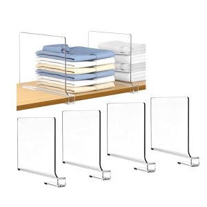 4PCS/SET Multifunctional Wardrobe Divider Cabinet For Wood Shelves And Wardrobe Organizer