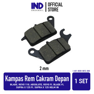 IND Onderdil Kampas Rem Cakram Depan Blade FI & Revo 110 FI Absolute & Supra X 125 Fi Helm in Kanvas Discpad Dispad Disped Disc Dis Pad Ped