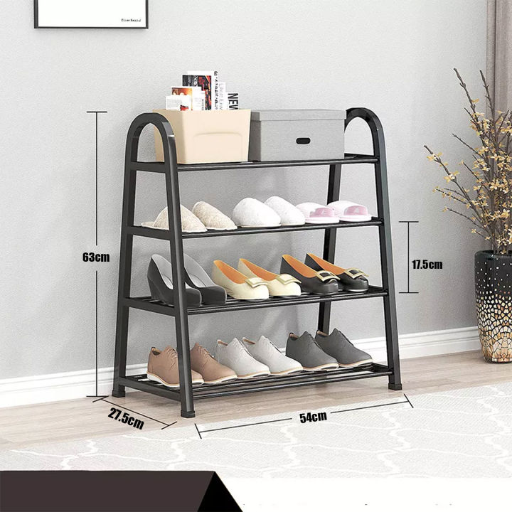 YH8810 Multifunctional 4 Layer Stainless Steel Ushaped Shoe Rack