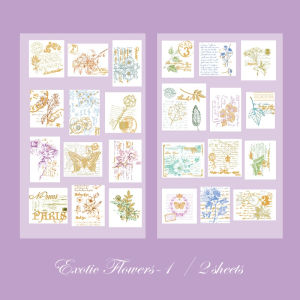 Vintage Time Series Stamps Design PVC Bronzing Deco Stickers DIY Decorations Journal Stationery Multipurpose Labels