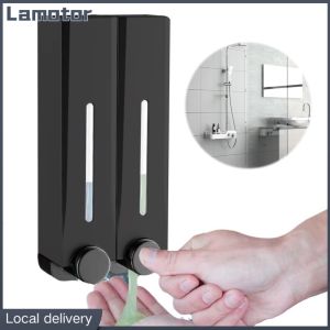 [Vktech] Bathroom Wall-Mounted Soap Dispenser No Drill Shower Soap Holder with Large Capacity and Transparent Design