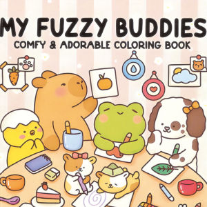 Kids Coloring Book Early Learing Education Adorable Doodle Art for Relaxation Stress Relief