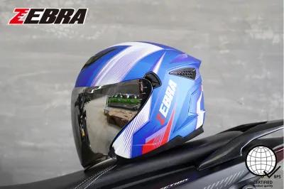 (FREE VISOR)ZEBRA helmet 320 Motorcycle half face helmet with dual visor open helmet for man and women