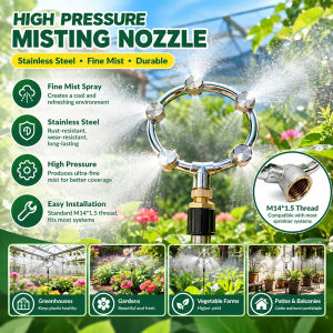 3/4 Heads M14 High Pressure Agriculture Garden Electric Sprayer Nozzle Sprinkler Superfine Atomization Misting Spray Dispenser