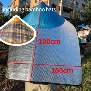 Sunscreen Heat Insulation Thickened Dry Farmers Work Pick Jasmine Picking Tea Sunscreen Hat Hat Cover Cloak