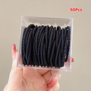 100pcs/Box Korean New Hair Tie Set High Elasticity Rubber Band High Stretch Seamless Head Ties