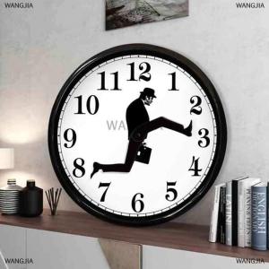 [COD] WANGJIA Funny Walks Clock Classic Wall Watch Funny Walking Silent Mute Clock Home Dector