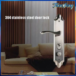 304 Stainless Steel Anti-theft Door Lock Set Security Handle Entrance Door Lock